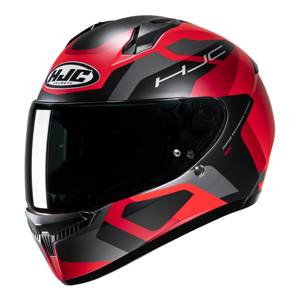 Kask motocyklowy integralny HJC C10 Tins czarny/czerwony
