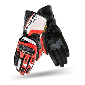 Rękawice motocyklowe skórzane sportowe Shima STR-2 GLOVES czerwony