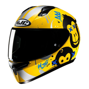 Kask motocyklowy integralny HJC C10 Geti żółty/srebrny