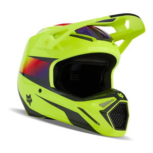 Kask cross offroad motocyklowy FOX V1 Flora Helmet żółty