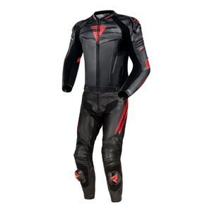 Kombinezon motocyklowy dwuczęściowy REBELHORN VANDAL FIGHTER BLACK/FLO RED czarny czerwony fluo