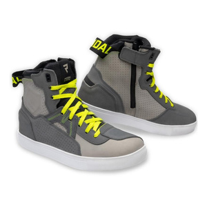 Buty motocyklowe miejskie/trampki Rebelhorn VANDAL szary-czarny-żółty fluo