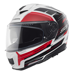 Kask motocyklowy SCHUBERTH S3 ECE APEX WHITE czarny biały czerwony