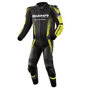 Kombinezon motocyklowy dwuczęściowy SHIMA STR 2.0 BLACK/YELLOW FLUO czarny żółty fluo