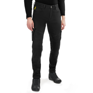 Spodnie jeansowe motocyklowe VORG REVO BLACK czarny