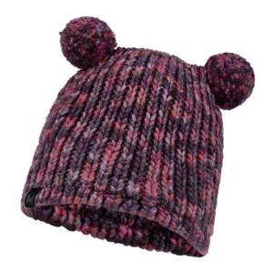 Czapka zimowa codzienna dziecięca BUFF CHILD KNITTED & FLEECE BAND HAT LERA PURPLE