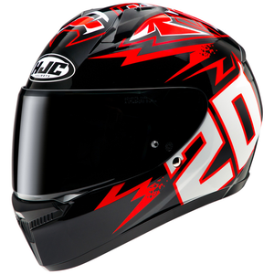 Kask motocyklowy integralny HJC C10 Diablo Mask czarny/czerwony