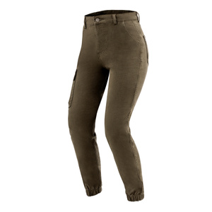 Spodnie jeans damskie OZONE JANE LADY JOGGER FIT OLIVE zielony