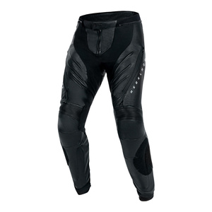 Spodnie skórzane motocyklowe Rebelhorn VELOCE czarny-biały