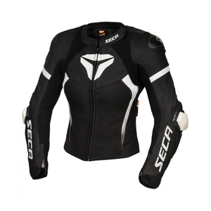 Kurtka motocyklowa damska SECA SRS II LADY BLACK/WHITE czarny biały