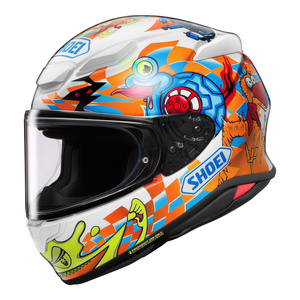 Kask motocyklowy SHOEI NXR2 YAGYO TC-2 biały pomarańczowy niebieski