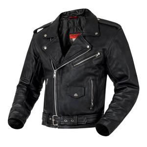 Kurtka motocyklowa skórzana ramoneska OZONE RAMONES czarna