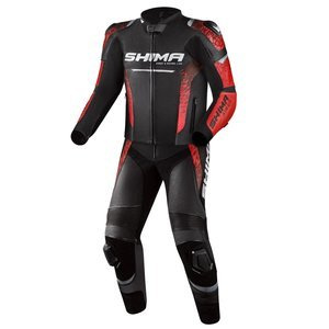 Kombinezon motocyklowy dwuczęściowy SHIMA STR 2.0 RED czarny czerwony