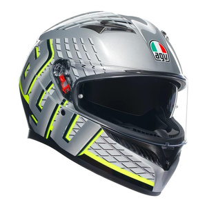 Kask motocyklowy AGV K3 FORTIFY GREY/BLACK/FLUO YELLOW szary żółty fluo czarny