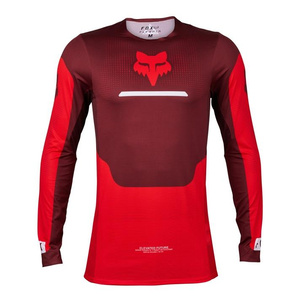 Bluza koszulka cross offroad mtb FOX Flexair Optical Fluo czerwony