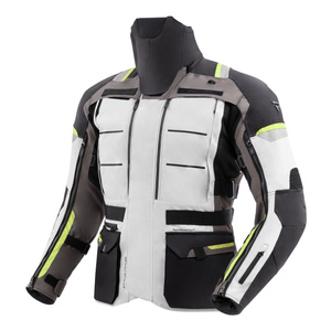 Kurtka motocyklowa tekstylna turystyczna Rebelhorn CUBBY V czarny-szary-żółty fluo