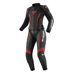 Kombinezon motocyklowy dwuczęściowy damski SHIMA MIURA 2.0 BLACK/RED czarny czerwony biały