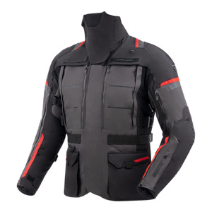 Kurtka motocyklowa tekstylna Rebelhorn CUBBY V czarny-antracyt-żółty fluo