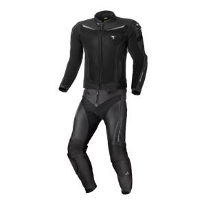 Kombinezon motocyklowy dwuczęściowy SHIMA PISTON CHASE BLACK czarny