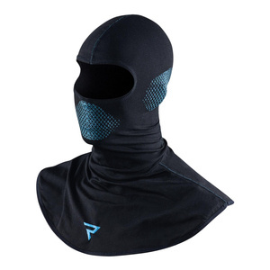 Kominiarka motocyklowa termoaktywna Rebelhorn THERM II ocieplająca czarny-niebieski