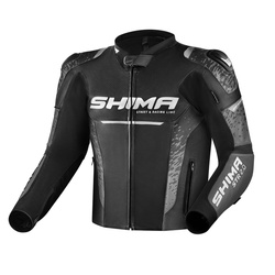 Kurtka motocyklowa skórzana Shima STR 2.0 czarny/czerwony